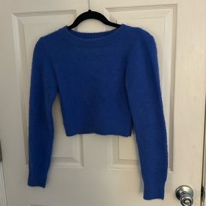 Blue urban outfitters cropped sweater